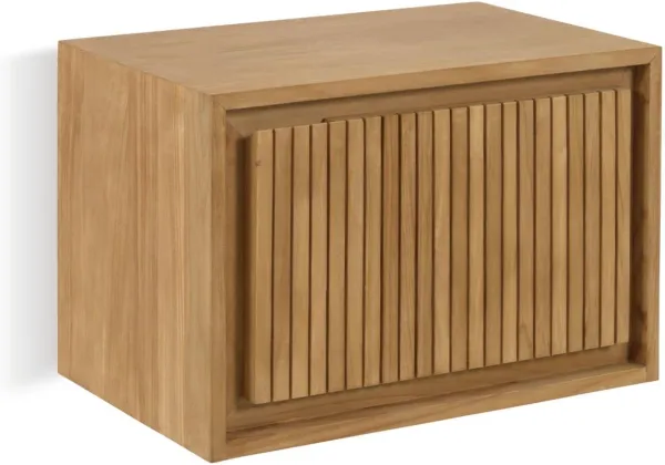 Taciana, Badrumsskåp, naturlig, massivt trä
