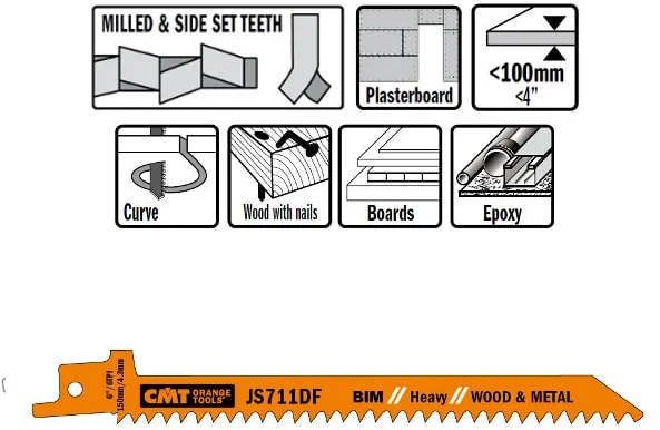 Tigersågblad 150mm BIM Heavy