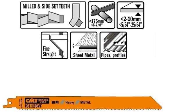 Tigersågblad 225mm BIM Heavy