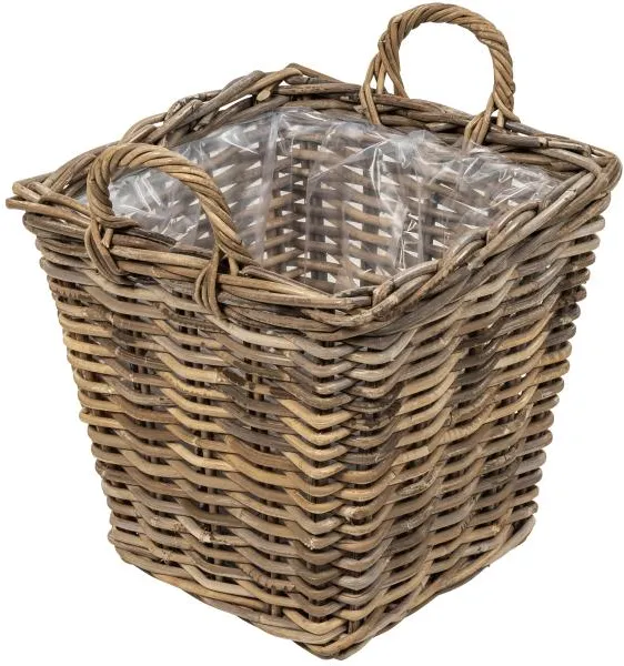 Korg fyrkantig med handtag 37x37x35cm