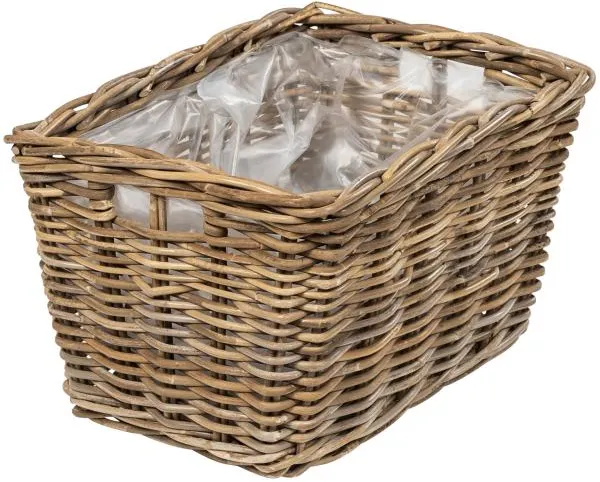 Avlång korg med handtag 36x26x22cm