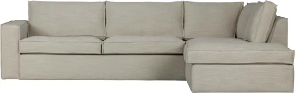 Freddie, Hörnsoffa högervänd, natur, H90x197x283 cm