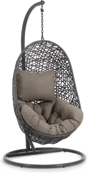Florina, Utomhus hängstol, grå, rotting