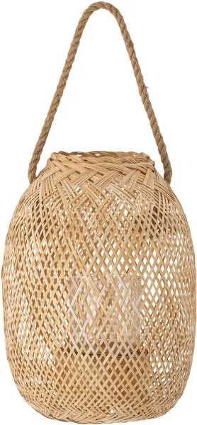 BLOOMINGVILLE Musu Lykta med Glas, Natur, Bambu
