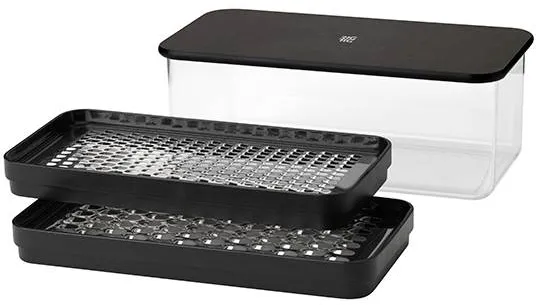 RIG-TIG GRATE-IT rivjärn med behållare - Svart