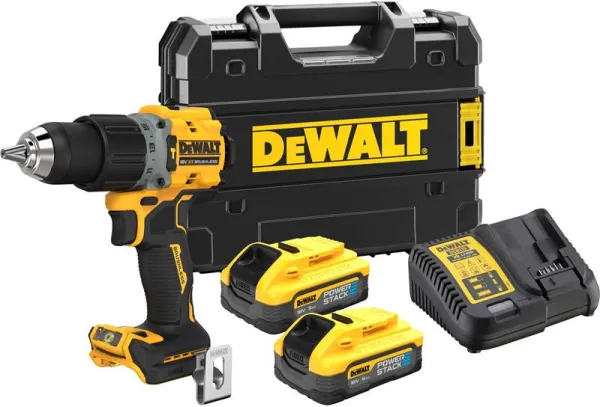 DeWalt 18V XR borstlös slagborrmaskin - 2 x Powerstack 5Ah batterier