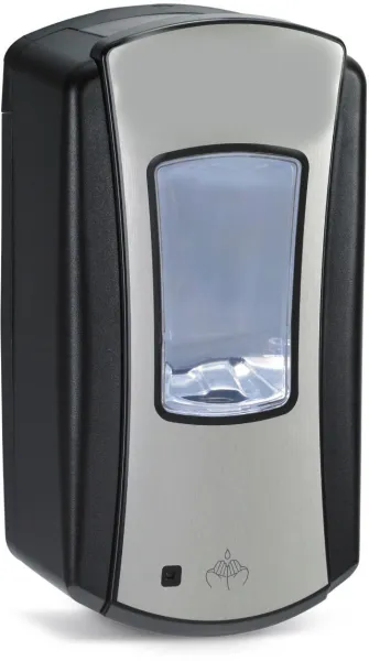 Utgår: Pristine tvåldispenser med sensor, LTX, svart/krom, 1200 ml