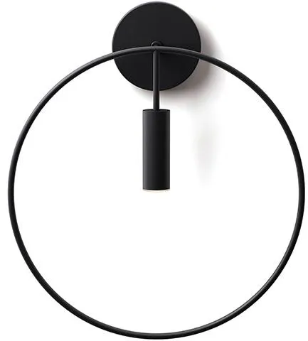 Estiluz Revolta Svart Vägglampa